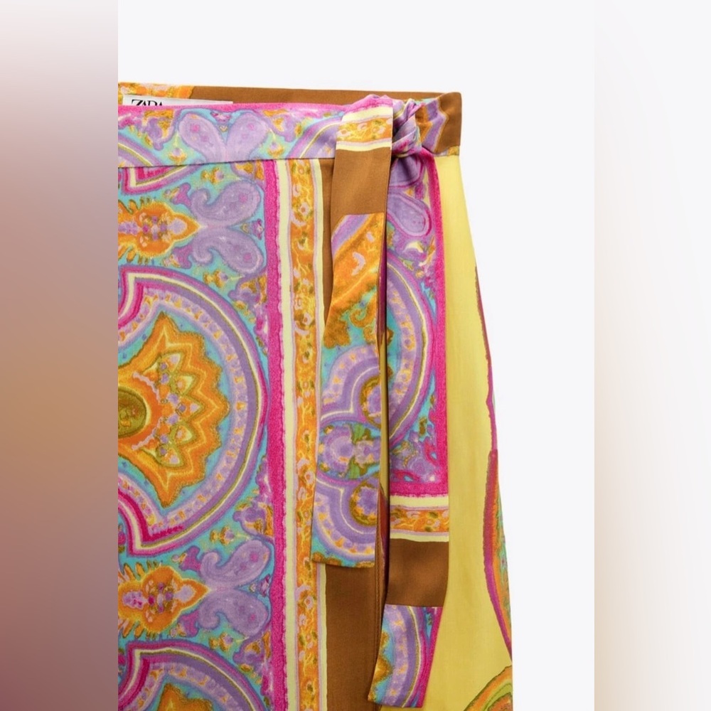 Zara Multicolor Patterned skirt - Picture 14 of 16